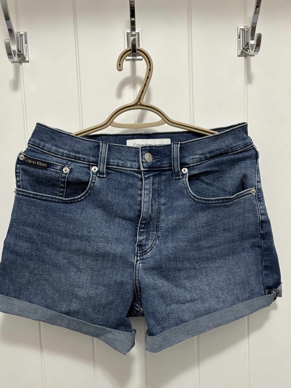 Calvin Klein Midi Denim Shorts